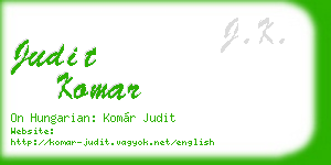judit komar business card